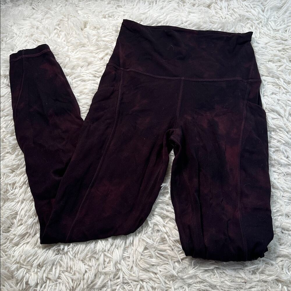 Lululemon Align High-Rise Pant with Pockets 25" Diamond Dye Cassis Black